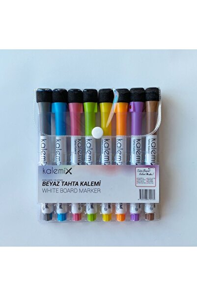 Farklı Bi Kağıt KALEMİX 8'Lİ BEYAZ YAZI TAHTA KALEM SETİ