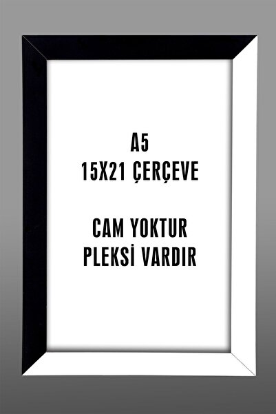 yhfoto 15x21 A5 Çerçeve Mdf - Camsız, Pleksili Sb Çerçeve