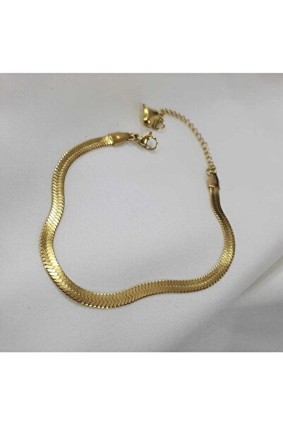 ITALIAN CRUSH CHAIN GOLD COLOR STAINLESS STEEL BRACELET