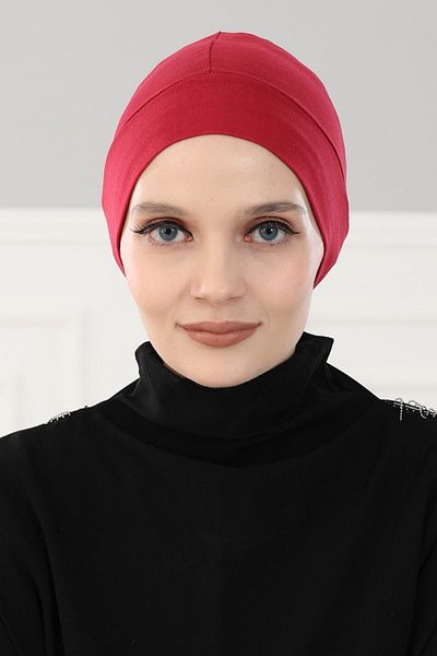 Aisha's Design Claret Red Combed Cotton Crochet - B-37 Model