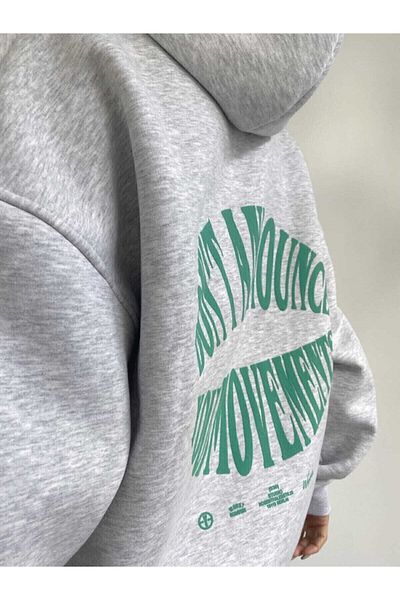 Trendseninle Γκρι φούτερ Dont Hoodie
