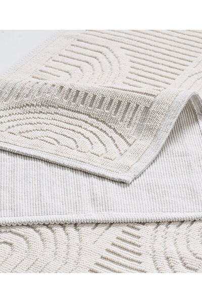 Mariesse Home 60X100 cm and 50X60 cm Natural Cotton 2-Piece Bath Mat Set