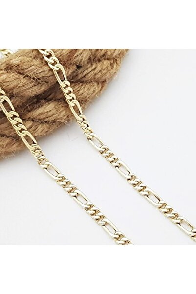 Mammamia Figaro Zincir Çelik Gold Bileklik