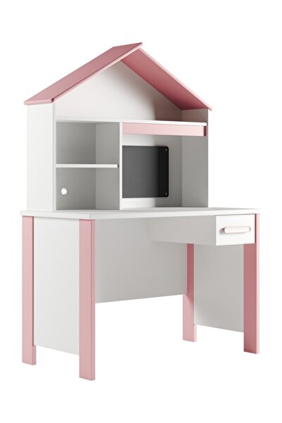 Meltem Smart Cozy Pembe Çocuk Odası Çalışma Masası