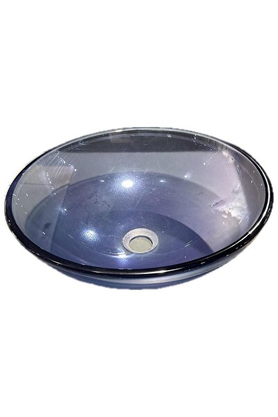 Brezza Tezgah Üstü Renkli Yuvarlak Cam Lavabo - B-11