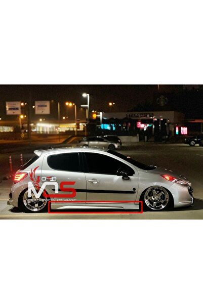 S57 GARAJ PEUGEOT 207 GTX MARŞPİYEL SAĞ SOL TAKIM FİBERGLASS BOYASIZ