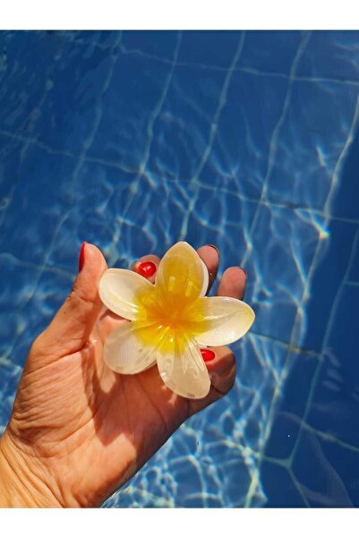 COLORFULLCLİPS لوتس فلاور تريند مشبك شعر نسائي 8,5 سم