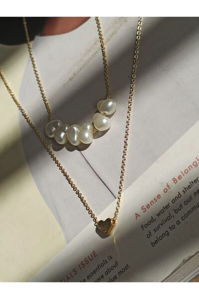 POPPY DESİGN Inci Kombin Kolye