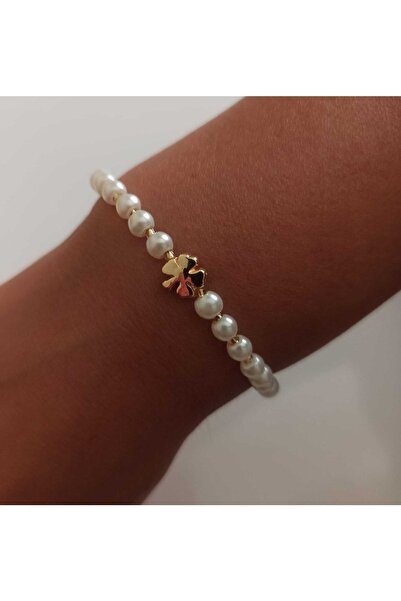 Sunshine Jewerly İnci Yonca Bileklik