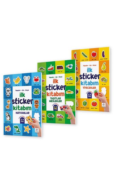 yükselen zeka First Sticker Set - Paste, Draw, Paint
