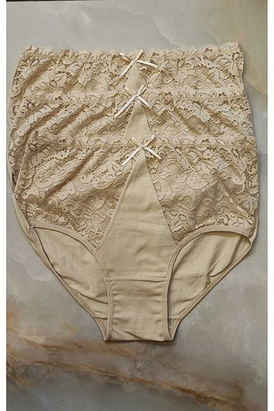AVESŞENER δαντελωτό εσώρουχο plus size 3 τμχ