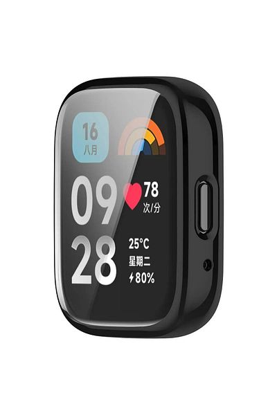 mimtec Redmi Watch 3 Active - 360° Full Protection Case Covered, Compatible Case and Screen Protector