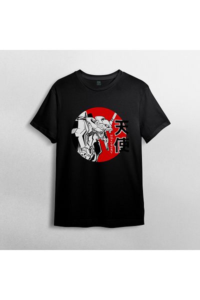 Pixxa Μπλουζάκι Neon Genesis Evangelion Crew Neck 100% βαμβακερό - 1