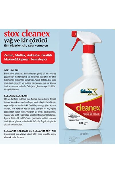 Stox Cleanex Yağ Ve Kir Çözücü 925ml