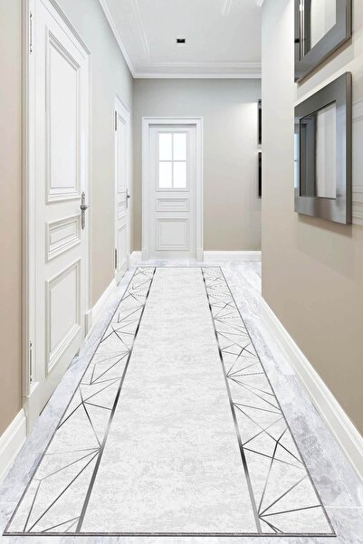 Viva Weaver's Kaymaz Tabanlı Kesme Yolluk Silver Kenarlı Ar255