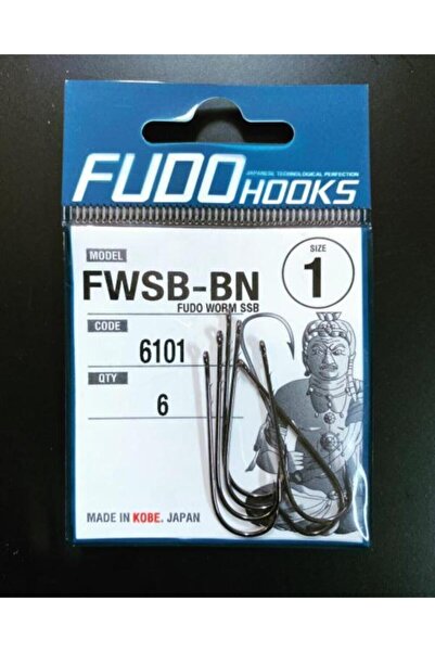Fudo 6101 Worm Ssb 2/0 Numara Black Nikel Uzun Pala Tırnaklı Iğne