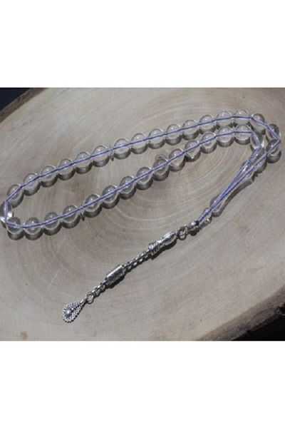 RD EKOAVM Single Tassel Drop Tip Barley Cut 8 Mm Acrylic Rosary