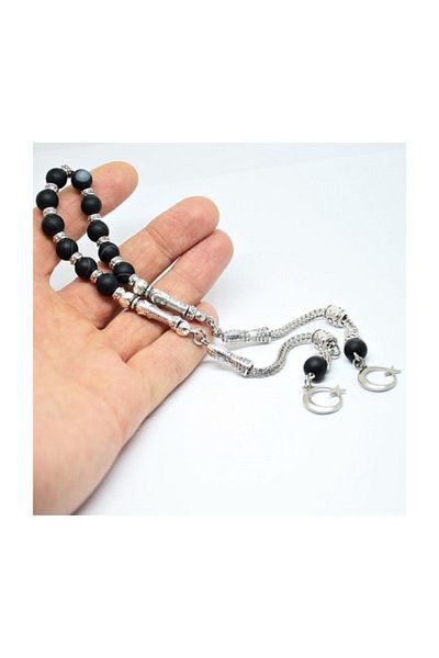 RD EKOAVM Spiked Zaza Rosary Real Natural Stone Rosary