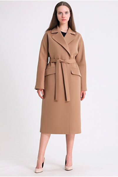 Leather Club Camel Kaşmir Kaban