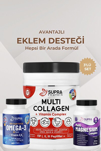 Supra Protein Eklem Desteği Paketi Avantajlı 3'lü Set
