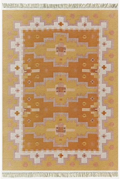 kilim home Cotton Kilim59 Jut Geleneksel Motifler Modern Dekoratif Saçaklı Yı...