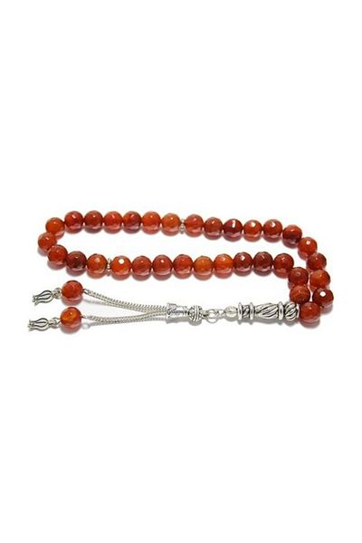 RD EKOAVM Brown Colored Agate Stone Prayer Beads