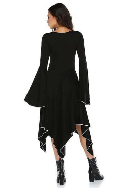 Quincey Spanish Long Sleeve Asymmetrical Dress Halloween Witches