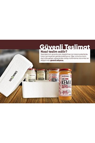 Veg&Bones 3 Beyran Ve 3 Kellepaça Çorbası Avantajlı Paket 6 Adet