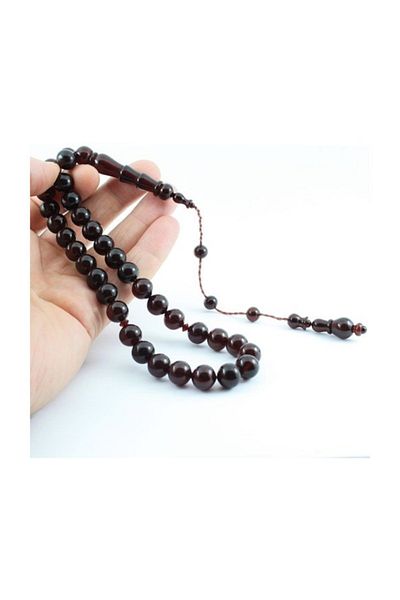 RD EKOAVM Poland Amber Rosary Gray Grain Gift Rosary