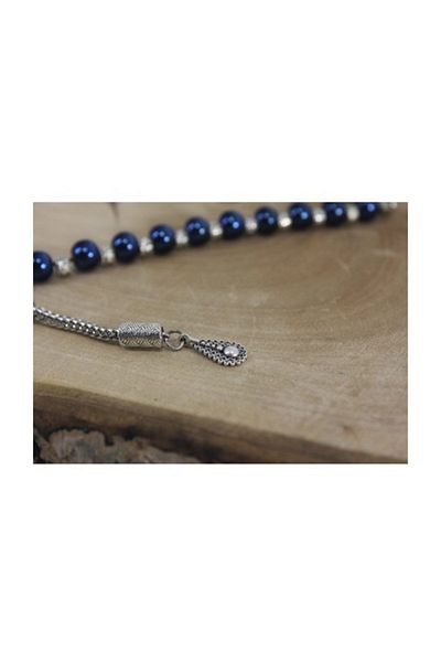 RD EKOAVM Blue Hematite Zaza Rosary Drop Tip Zaza Rosary Rdt2382 8 mm