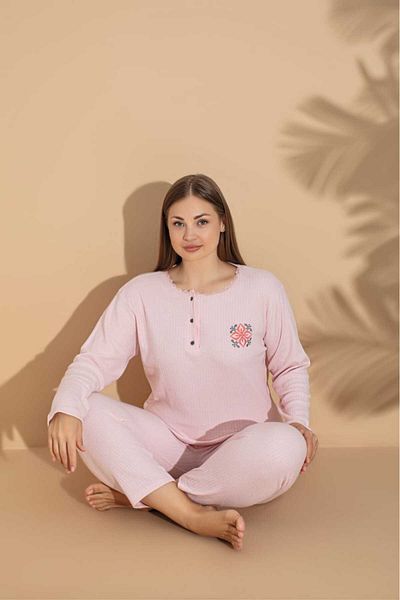 LİLA İÇ GİYİM Wide Fit - Set de pijamale cu mânecă lungă Mother