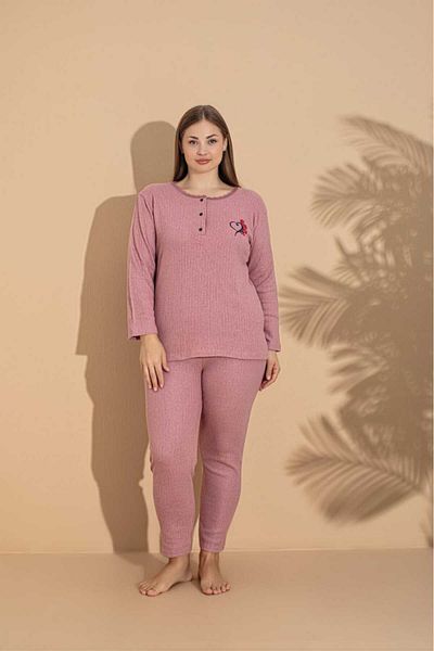 LİLA İÇ GİYİM Wide Fit - Set de pijamale cu mânecă lungă Mother