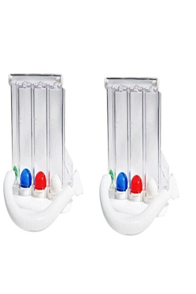 buindirimde Triflo Solunum Egzersiz Cihazı 3 Top Üfleme Topu 2 Adet