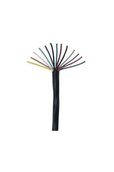 13 Uçlu Toprak Altı Sulama Sinyal Kablosu 0,8mm 13 Renk 100 Metre