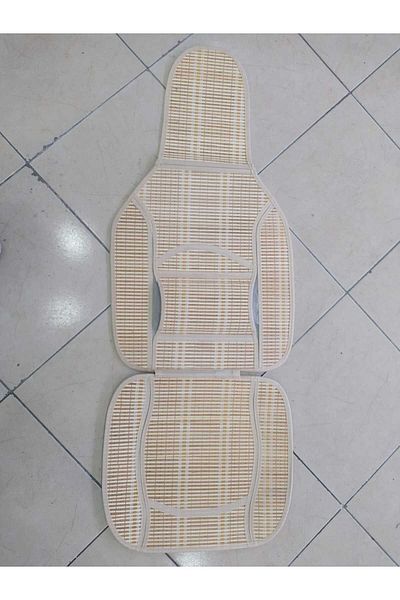 BTM OTOMOTİV Set de două față perne din bambus din paie - suport lombar, anti-transpirație WF-1066 BEIGE