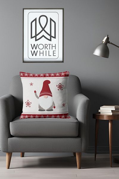 WorthWhile Christmas Santa Claus Throw Pillow Covers