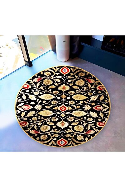 Rugs Modern Halı سجادة زخرفية عتيقة منسوجة مستديرة منقوشة تقليدية متعددة الأل...