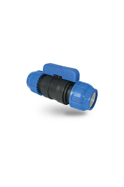 POELSAN 40x40 Albastru - Cuplaj de tăiere cu supapă sferică