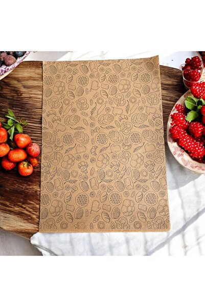 ZEYYA HOME 50'li Kendinden Desenli Yağlı Sunum Kağıdı 1 Paket 50 adet