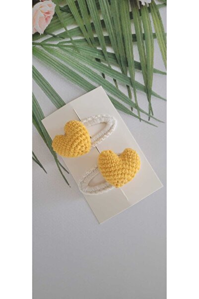 Kadın Girişimciler Atölyesi Amigurumi žuti model u obliku srca, dodatak za ko...