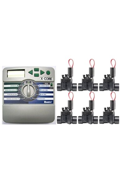 Hunter Sulama Kontrol Cihazı + Selenoid Vanaları Set Tk.(xc-601)