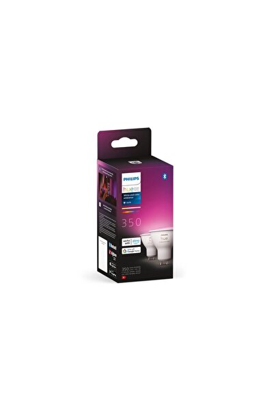 Philips Hue White and Colour Ambiance Smart Light 2 Pack [GU10 Spot]