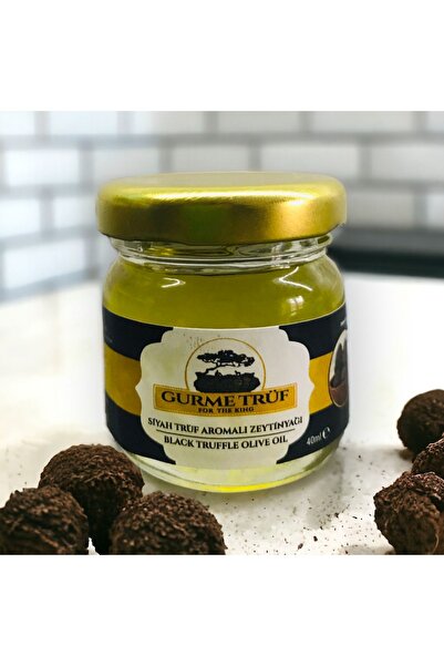 gurme trüf Trüf yağı, siyah trüf mantarı aromalı zeytin yağı, 40 ml