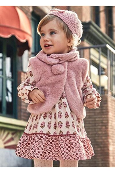 MAYORAL Kız Bebek Pembe Elbise Baskılı 02921 010