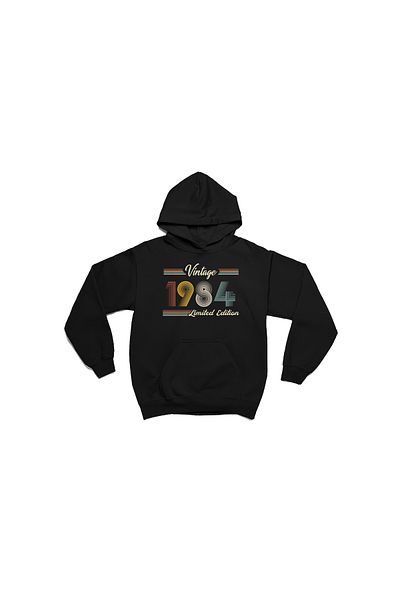 swOzz 1984 Hanorac oversize unisex imprimat - Hanorac cu glugă cu 3 fire groase de iarnă