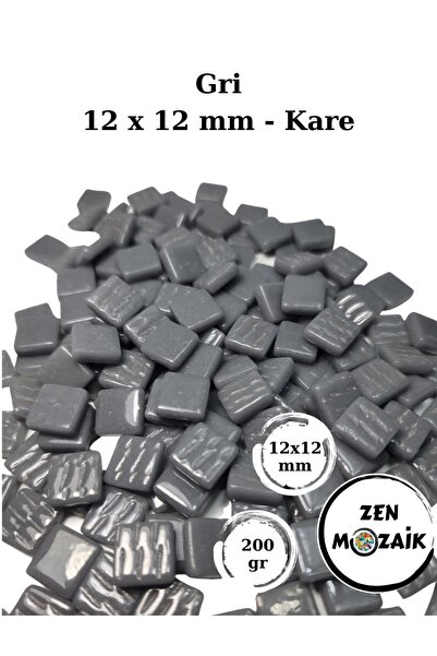 Zen Mozaik Sanatsal Mozaik Çalışmalarınız için 12 x12 mm - Kare Cam Mozaik Taşı
