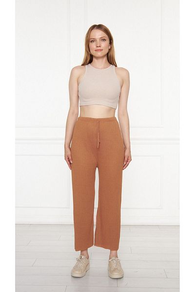 Oyga Γυναικεία παντελόνια & αθλητικές φόρμες Camel Corduroy Report, Casual Home Wear Πυτζάμες