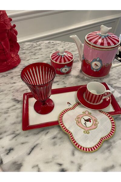 Kristes Studio Pembe Kokteyl Peçete 3’lü