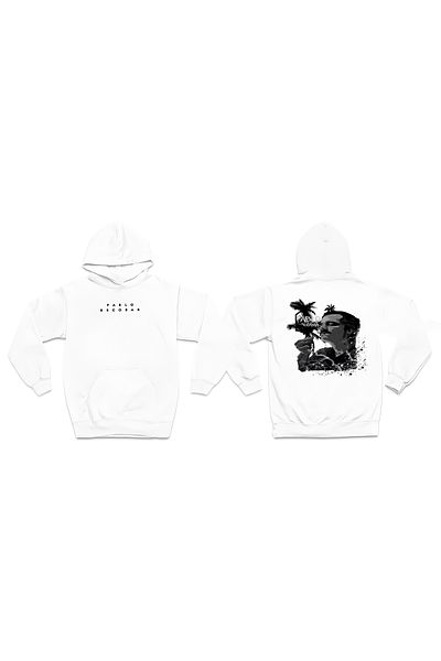 swOzz Φούτερ Pablo Escobar 3 νημάτων Unisex Oversize - Μπροστινό και πίσω εμπριμέ, χοντρό χειμερινό σχέδιο