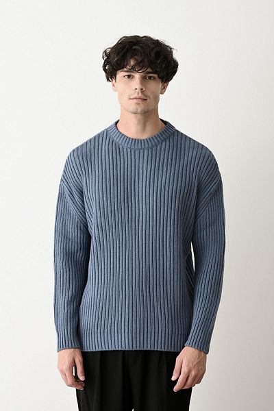 İLKCET MODA Πουλόβερ Unisex Oversize Χοντρό Κοτλέ
